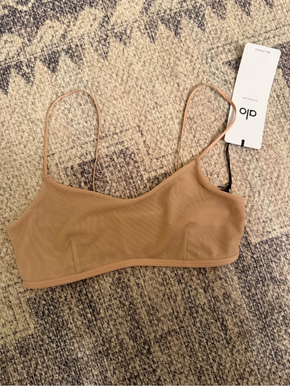 ALO Yoga Nude Tan Minimalist Bralette